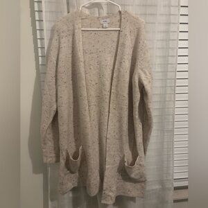 Old Navy Speckled Knit Open-Front Cardigan